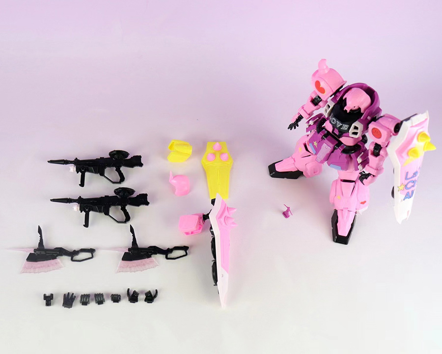 พร้อมส่ง Flash Model MG 1/100 Zaku Pink Warrior LIVE CONCERT [Huanying]