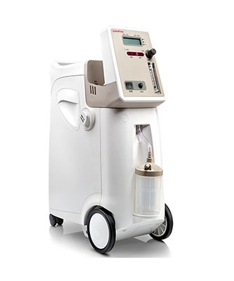 เครื่องผลิตออกซิเจนขนาด 5 ลิตร ยี่ห้อ YUWELL รุ่น 9F-5W พ่นละอองยาได้