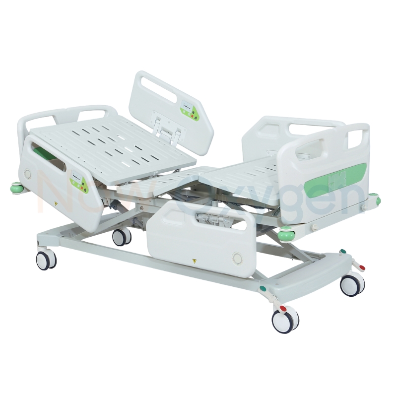 เตียงผู้ป่วยไฟฟ้า 8 ฟังก์ชั่น (Premium Luxury Hospital Bed (Limited Edition) A-052) มีแบตเตอรี่สำรองไฟฟ้าในตัว กรณีไฟฟ้าดับก็ยังสามารถใช้งานได้ ปรับเชิดศรีษะ - เท้า เป็นท่านั่งได้ รับประกันศูนย์ไทย 6 ปี