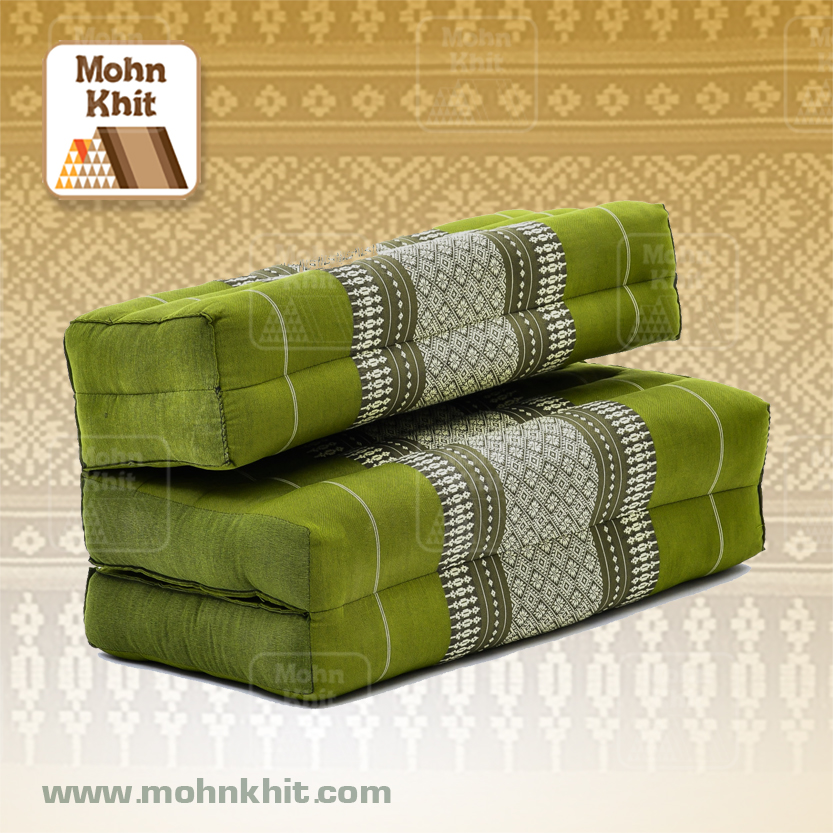 เบาะหมอนขิด 3 พับ,เบาะนั่งสมาธิพับได้ 54x76x12cm //Foldable Meditation Floor Seat 2 in 1 Set Meditation Pillow