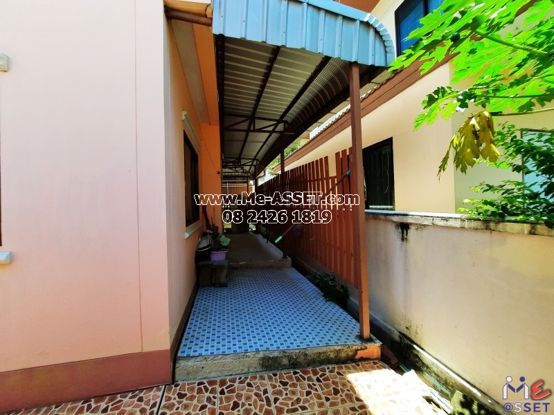 ขายบ้านเดี่ยว หลังริม ย่าน ลำโพ โยธาธิการ บางบัวทอง : เฟื่องสุข 4 : 2 ชั้น 89.8 ตารางวา