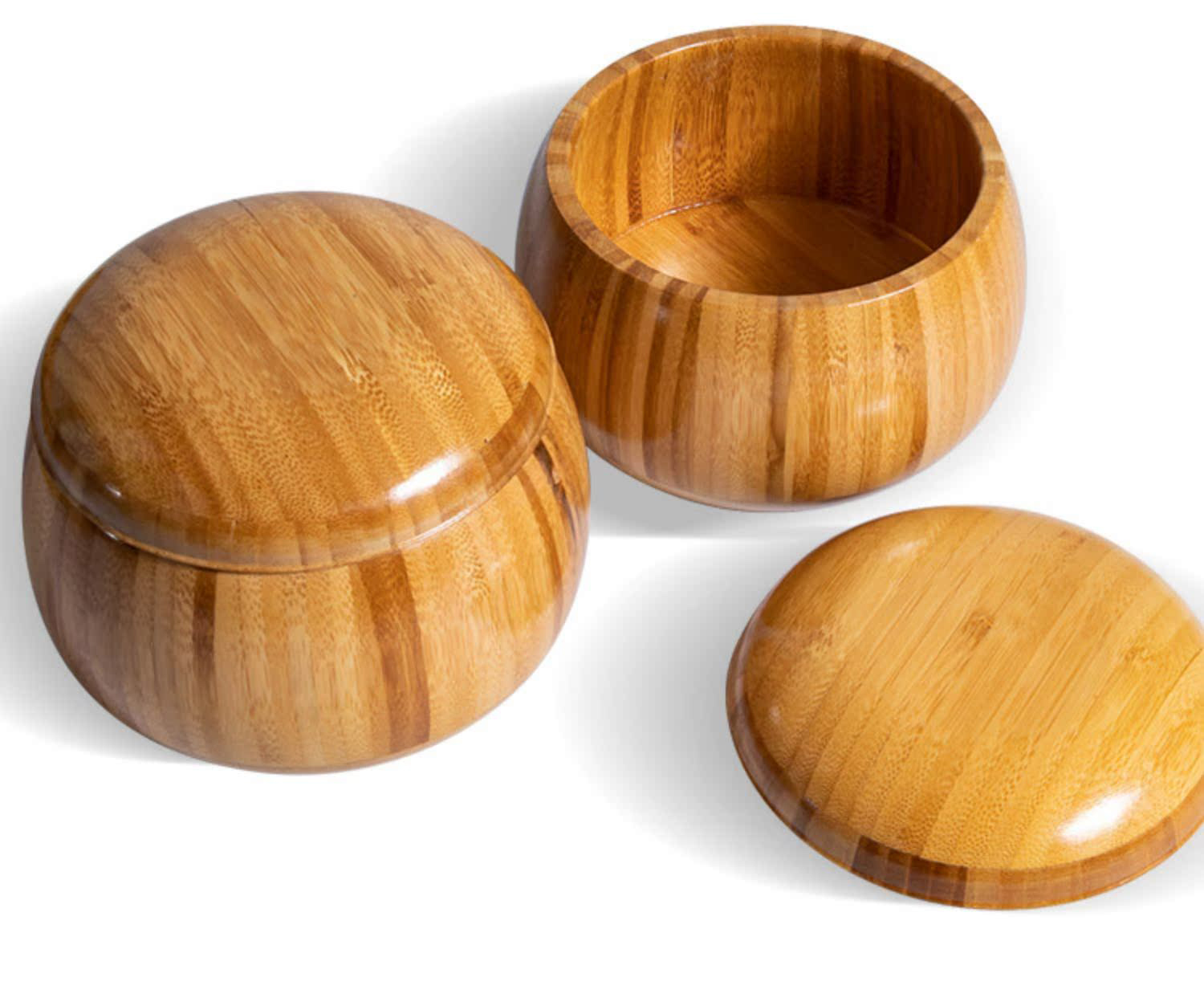 โถหมากล้อมไม้ไผ่ (2ใบ)