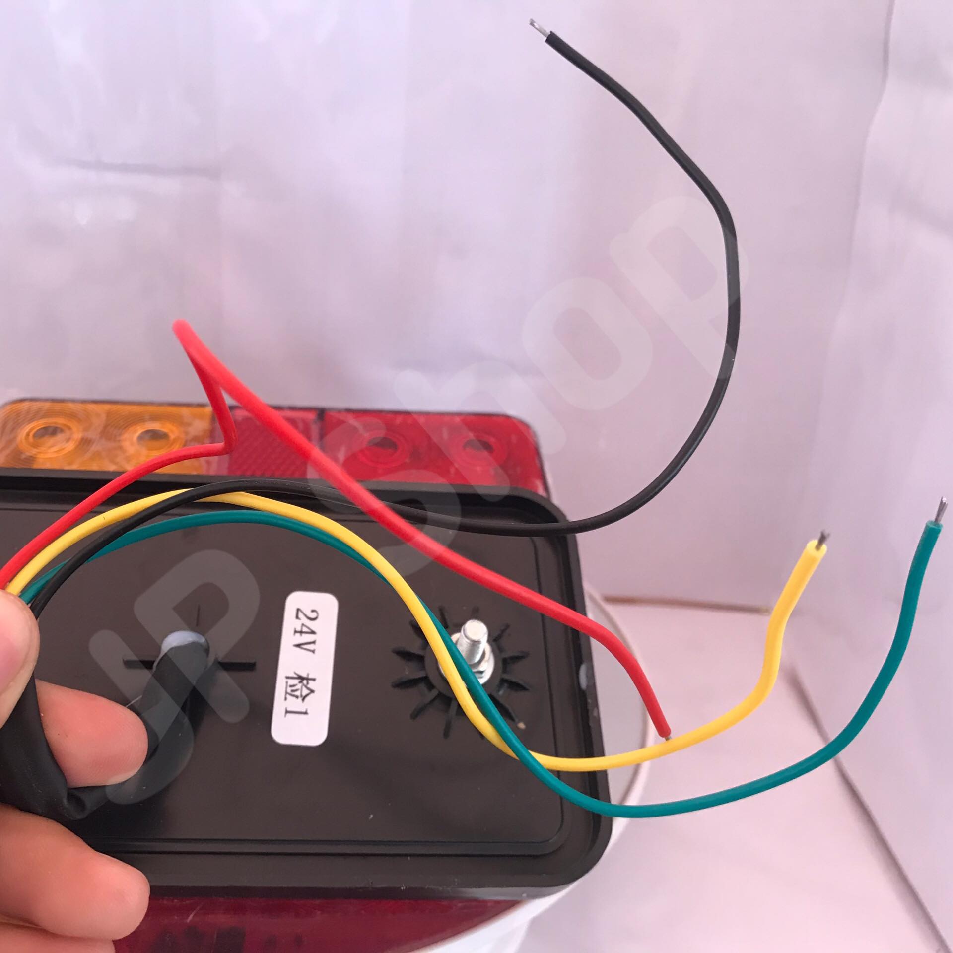 ไฟข้าง สำหรับรถบรรทุก LED 24V เหลือง-แดง #0699