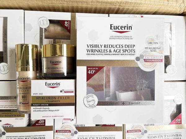 เซต Eucerin Hyaluron [HD] Radiance-Lift Filler 3D Serum + Night Cream เซรั่ม+ครีมลดเลือนริ้วรอย