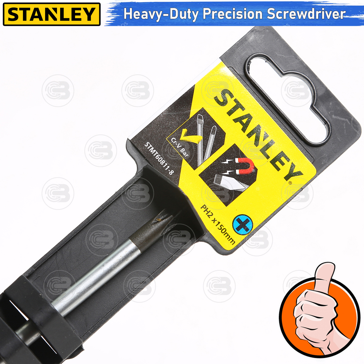[CoolBlasterThai] STANLEY CUSHION GRIP SCREW DRIVER PHILLIPS PH2 x 150MM (STMT60811-8)