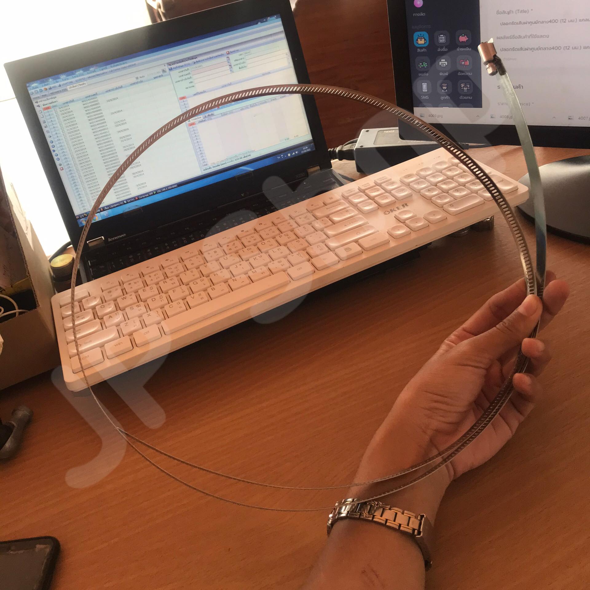 ปลอกรัดเส้นผ่านศูนย์กลาง450 (12 มม.) แคลมป์รัดท่อสแตนเลส 304 #00450