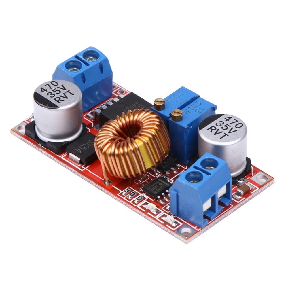 โมดูลลดแรงดันไฟและชาร์จแบตลิเธียมแบบแรงดันและกระแสคงที่ XL4015 Lithium Battery Charger Module 5V-32V to 0.8V-30V 5A LED Driver Step Down Buck Converter Board Constant Current Voltage