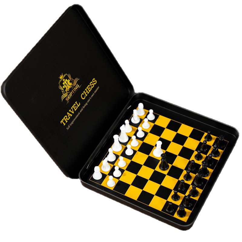 หมากรุกสากลแม่เหล็กพกพา Mini Travel Chess set