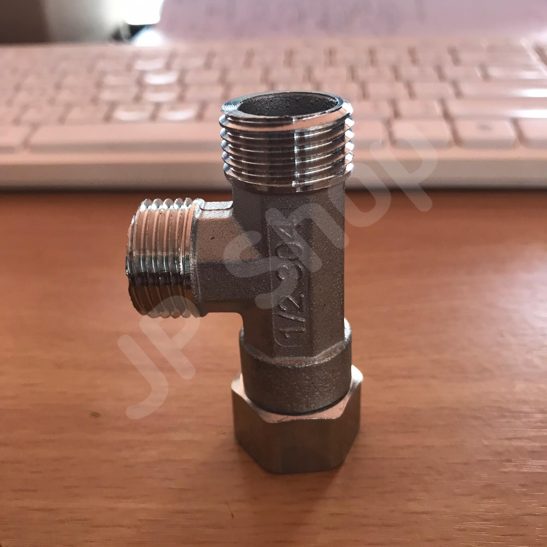 สามทางยูเนี่ยน 1/2'' (4หุน) พร้อมลูกยาง นอก-นอก-ในสแตนเลส304 #0155