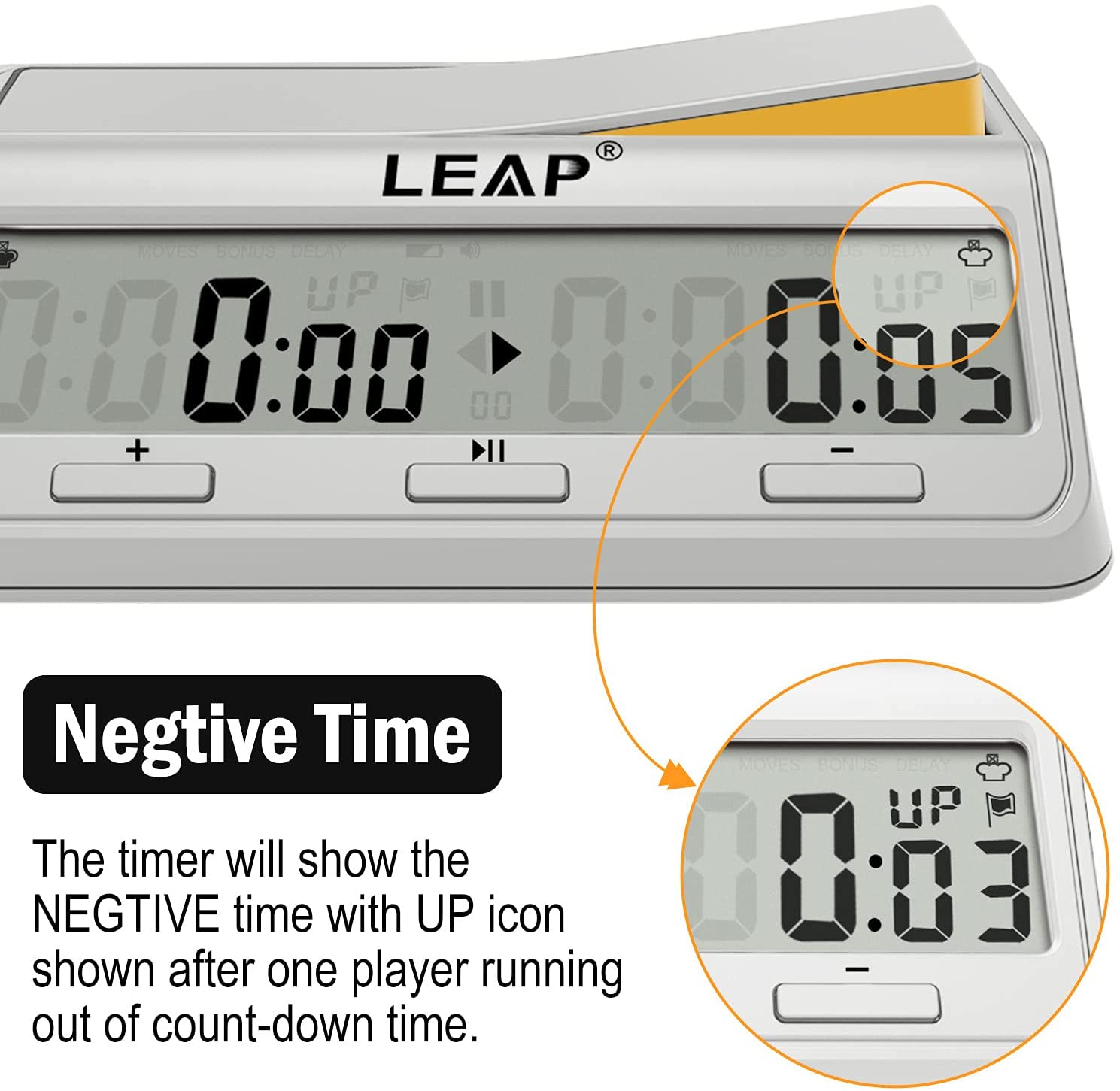 นาฬิกาจับเวลาเอแม็ท Leap Digital Clock PQ9917