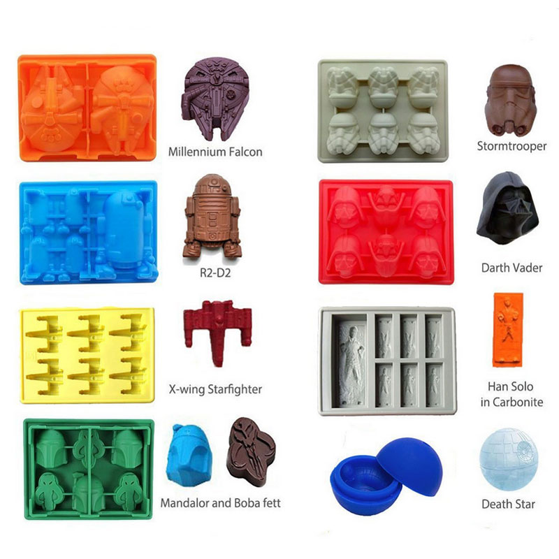 แม่พิมพ์ Star Wars ทำน้ำแข็ง ขนม วุ้น ปูนปลาสเตอร์ - Star Wars Ice Tray