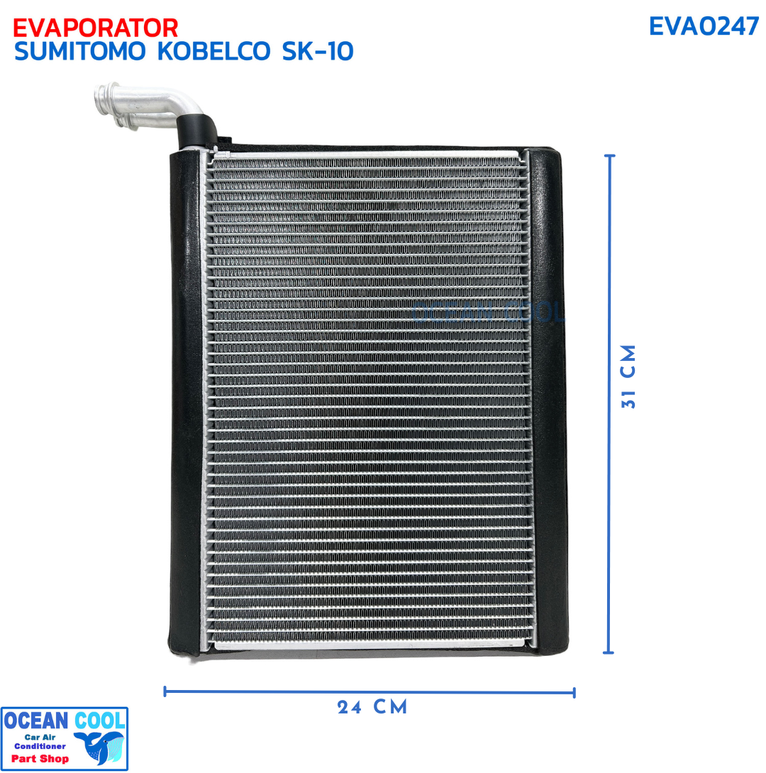 คอยล์เย็น ซูมิโตโม โกเบลโก้ เอสเค10 EVA0247 EVAPORATOR SUMITOMO KOBELCO SK-10 ตู้แอร์ โกเบลโก คอยเย็น คอล์ยเย็น