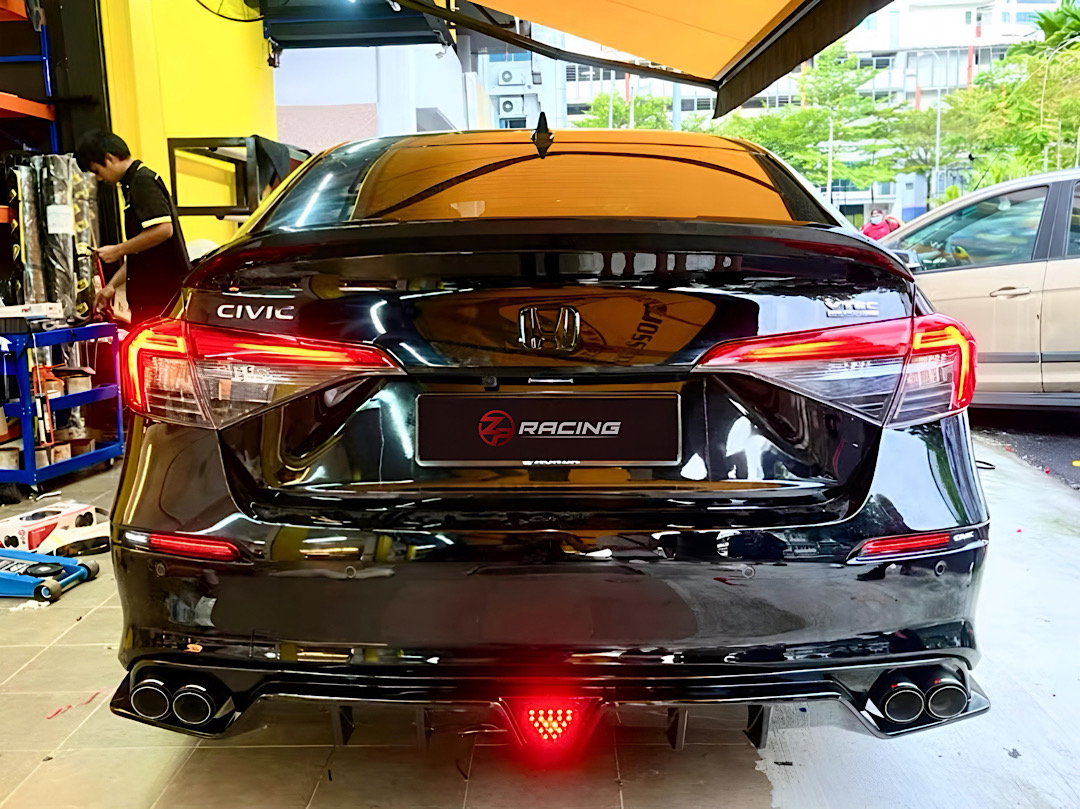 ชุดลิ้นหลัง ดิฟฟิวเซอร์ท่อคู่ Civic FE e:HEV/TURBO รุ่น FE180