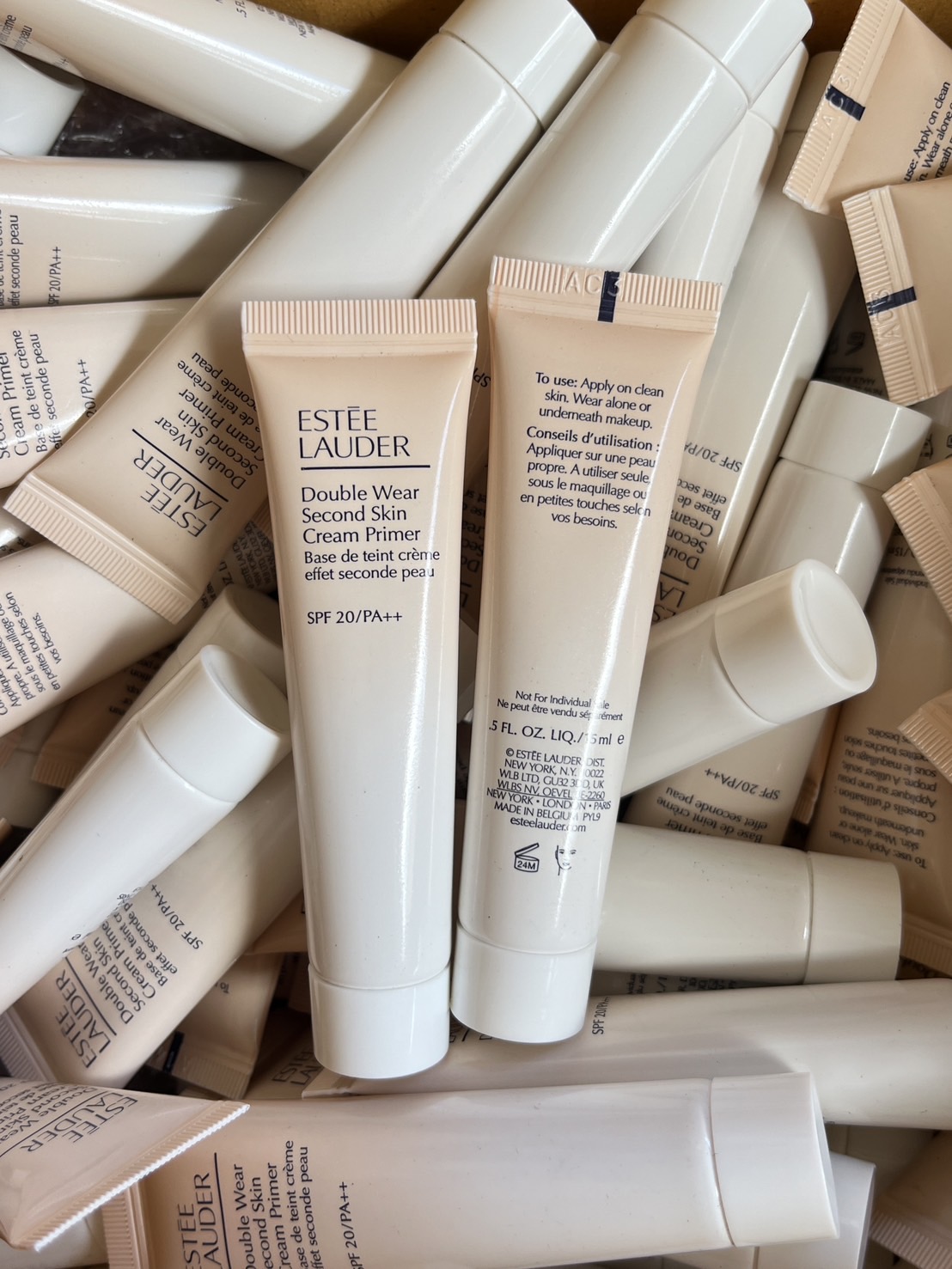 (1หลอด) Estee Lauder Double Wear Second Skin Cream Primer SPF 20 PA++ ขนาด 15ml. ไพรเมอร์เนื้อแมตต์