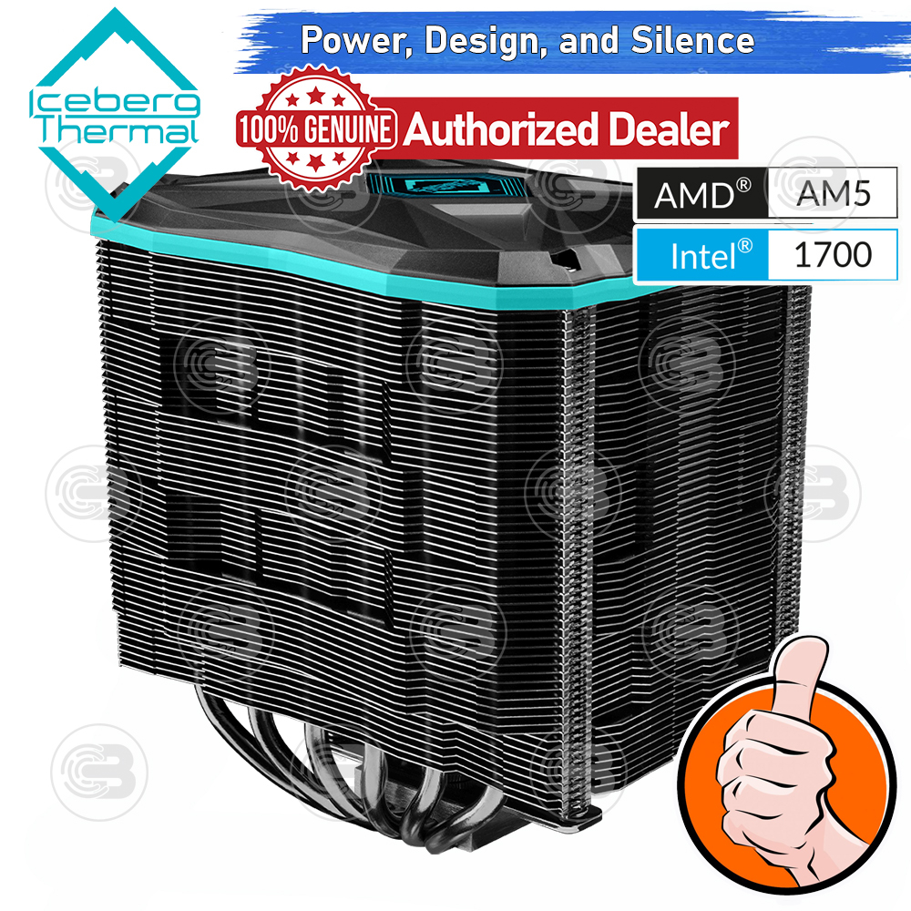 [CoolBlasterThai] Iceberg Thermal IceSLEET G6 Stealth Dual Tower CPU Cooler with A-RGB