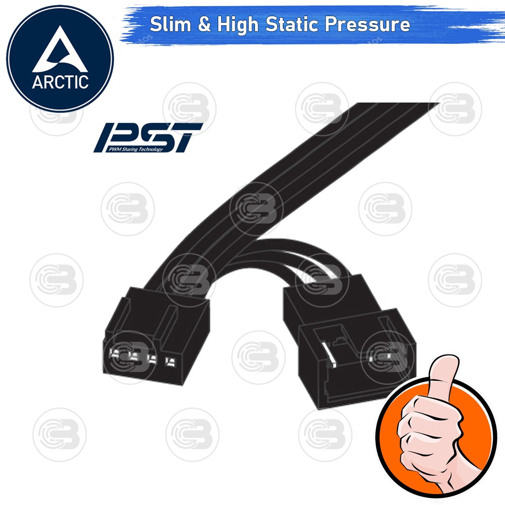 [CoolBlasterThai] ARCTIC P12 SLIM PWM PST (size 120 mm.) PC Fan Case ประกัน 6 ปี