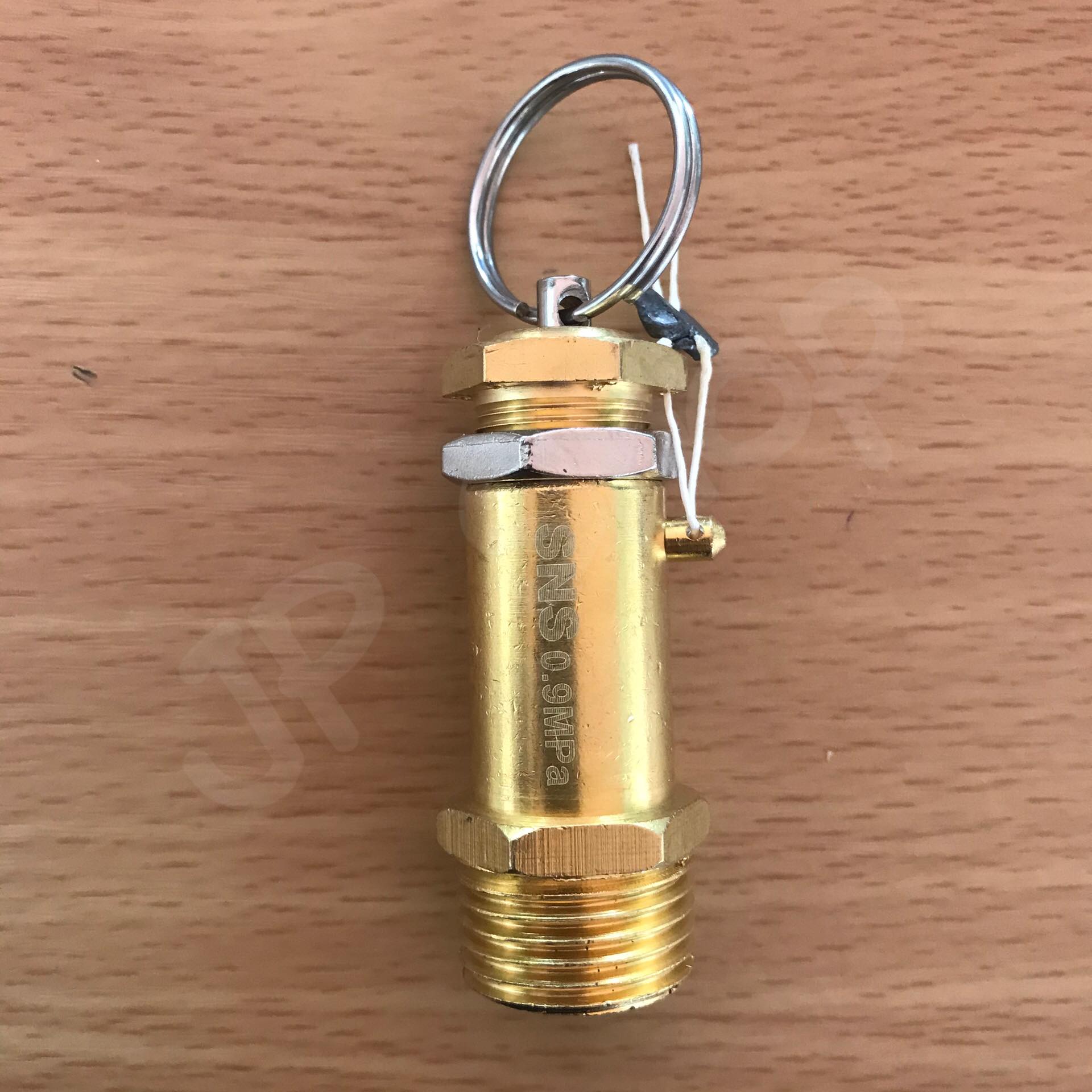 เซฟตี้วาล์ว โปโลลม ปั๊มลม เกลียวนอกNPT 4 หุน (1/2") ทองเหลือง รับแรงดันสูงสุถ9บาร์ ตัดรอบส่งทุกๆชั่วโมง #1025