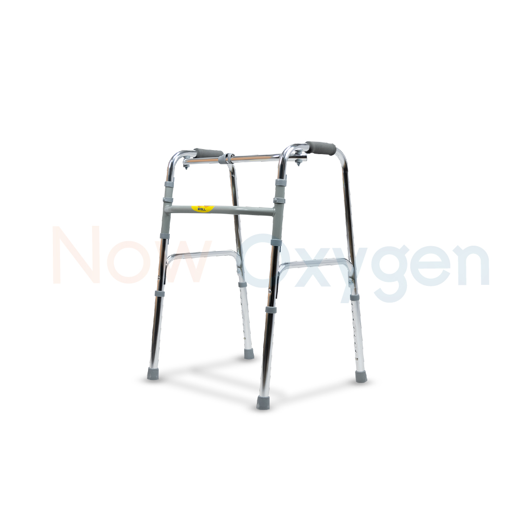 ไม้เท้าช่วยพยุง วอล์คเกอร์ (Walker) แบบ 4 ขา พับได้