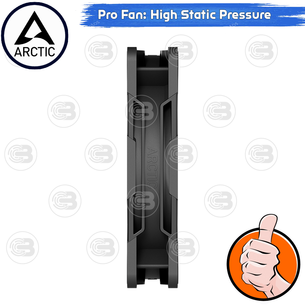 [CoolBlasterThai] ARCTIC P12 PRO PST A-RGB 0dB Black (size 120 mm.) X3 Value Pack PC Fan Case ประกัน 6 ปี