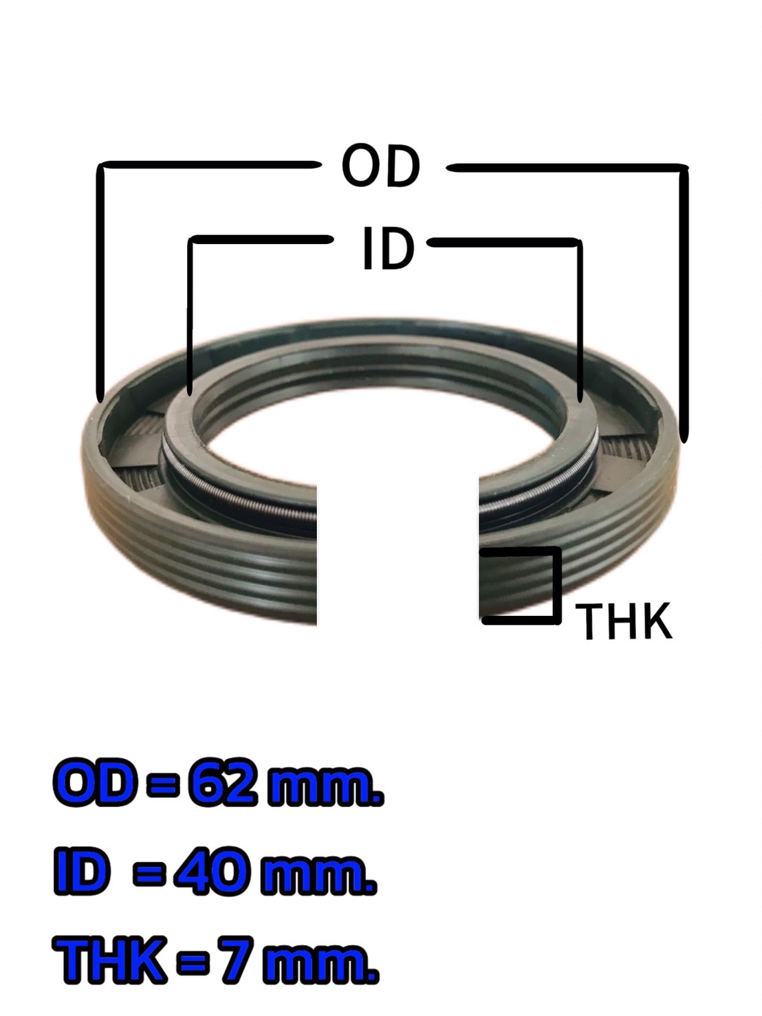 ซีลออย 40*62*7 (C.T.Y Oil Seal) #40627