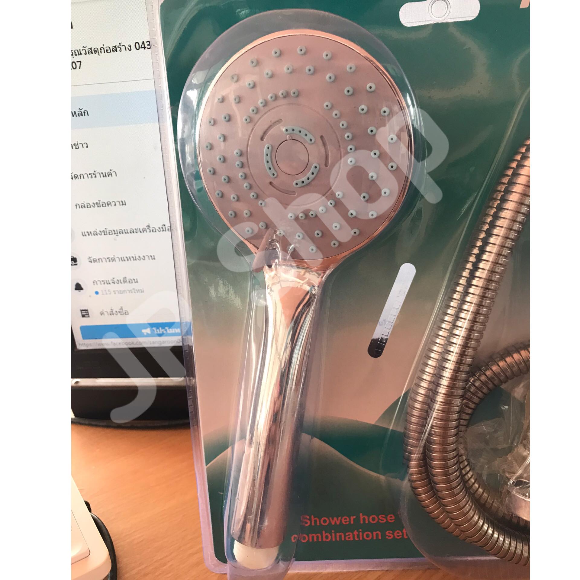 ฝักบัวอาบน้ำ ชุดฝักบัวอาบน้ำ ปรับระดับได้ มี ฝักบัว+สาย+ที่แขวน ตัดยอดทุกๆชั่วโมง ทนทาน สั่งเลย โกดังในไทย