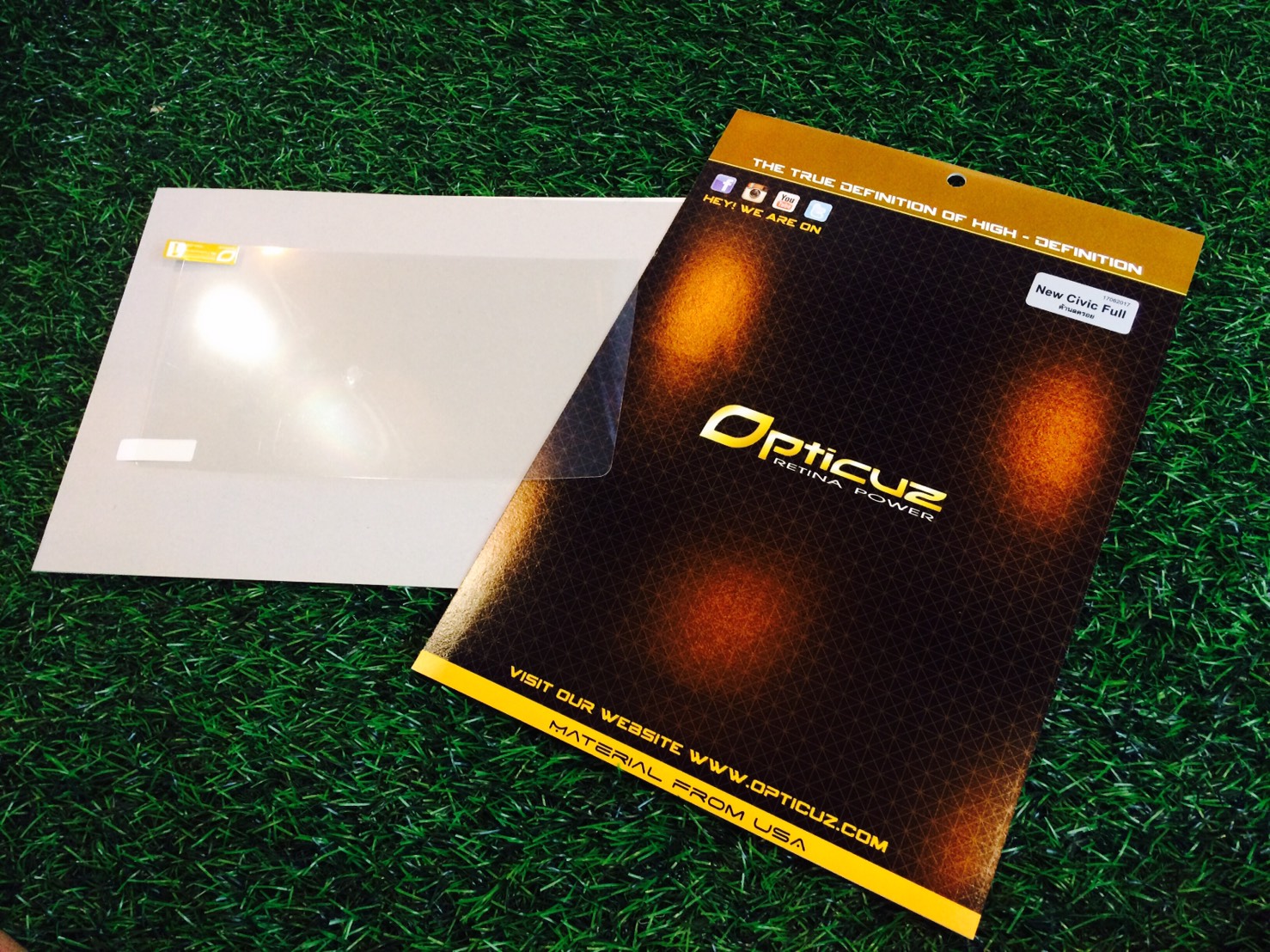 ฟิล์มกันรอยหน้าจอ CIVIC FC by Opticuz