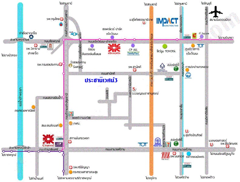 ขายบ้านเดี่ยว ม.ประชานิเวซน์ 3 ต.ท่าทราย อ.เมือง นนทบุรี ใกล้ตลาดประชานิเวศน์ 3 / พื้นที่ 2 ชั้น 40 ตารางวา