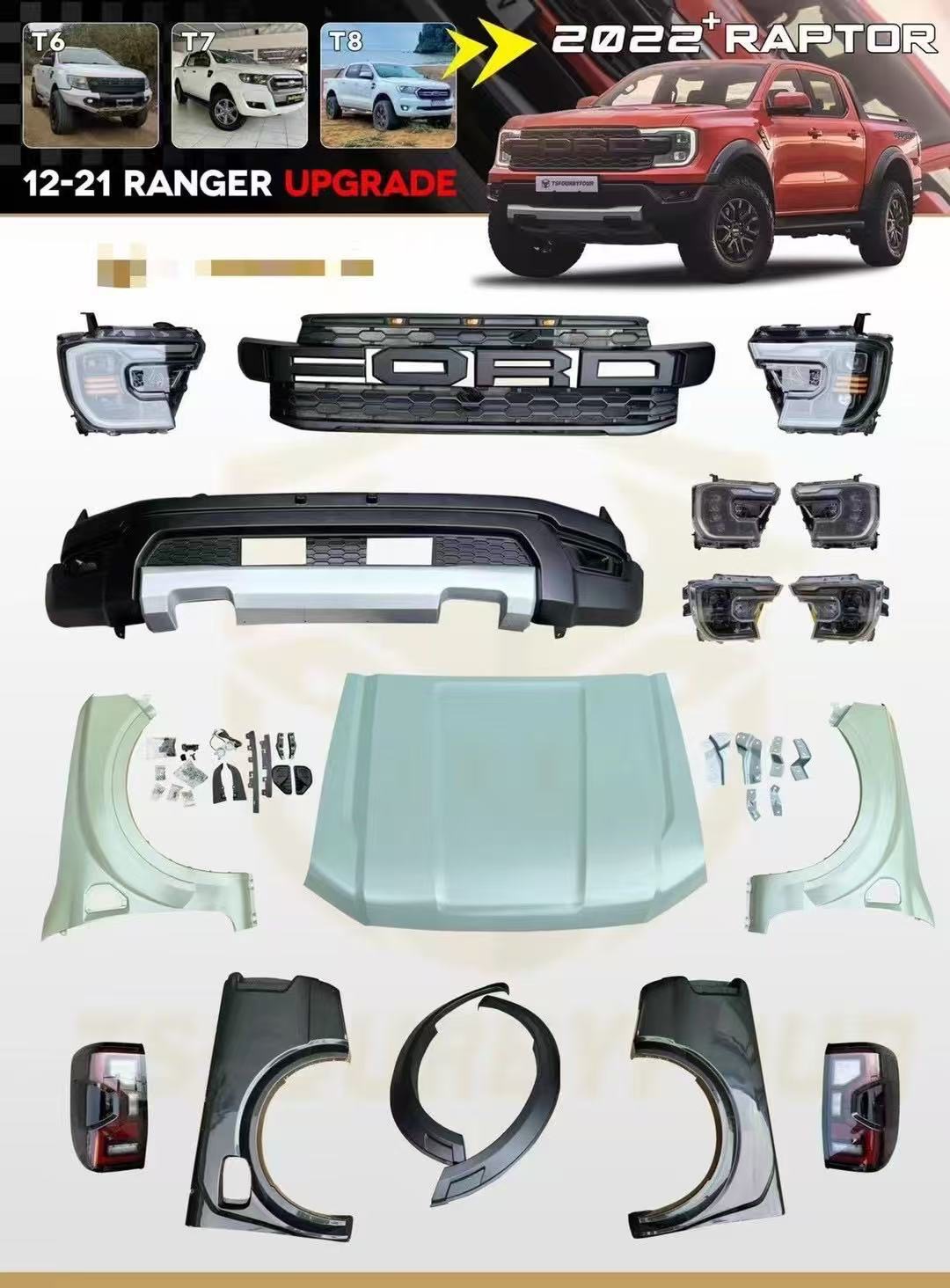 ชุดแปลง ฟอร์ดเรนเจอร์ จาก T6 T7 เป็น Next Gen RAPTOR