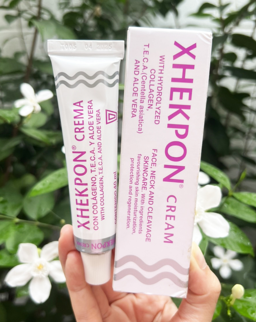 ครีมทาคอ Xhekpon Cream 40ml. ครีมทาคอ ทาเหนียง ลดริ้วรอยหน้าและคอ จากประเทศสเปน