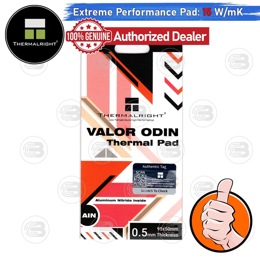 [CoolBlasterThai] Thermalright VALOR ODIN Thermal Pad (Aluminum Nitride) 95x50x0.5 mm./15 W/mK
