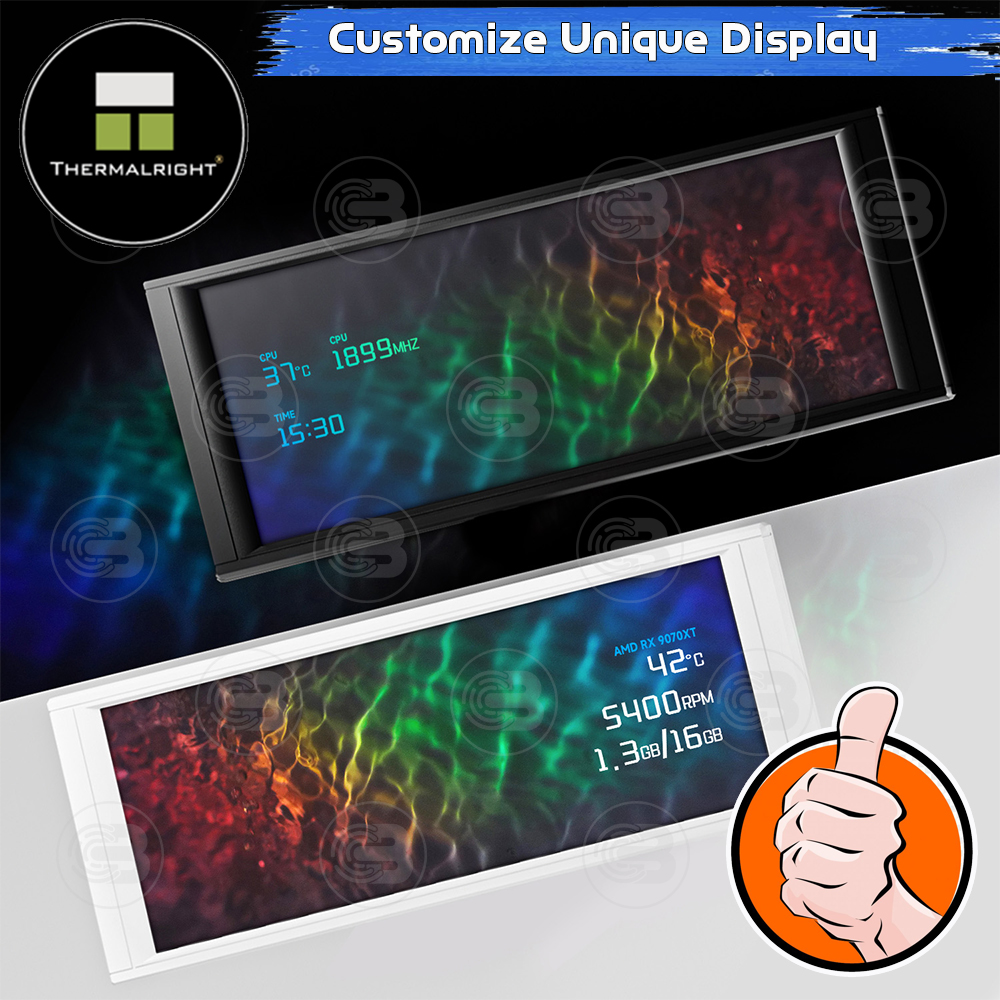 [CoolBlasterThai] Thermalright Trofeo Vision 1280×480 IPS LCD BLACK ประกัน 1 ปี