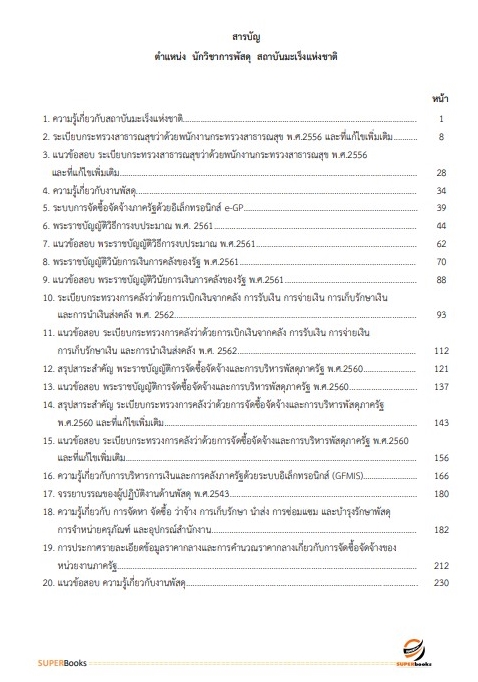 แนวข้อสอบ นักวิชาการพัสดุ สถาบันมะเร็งแห่งชาติ