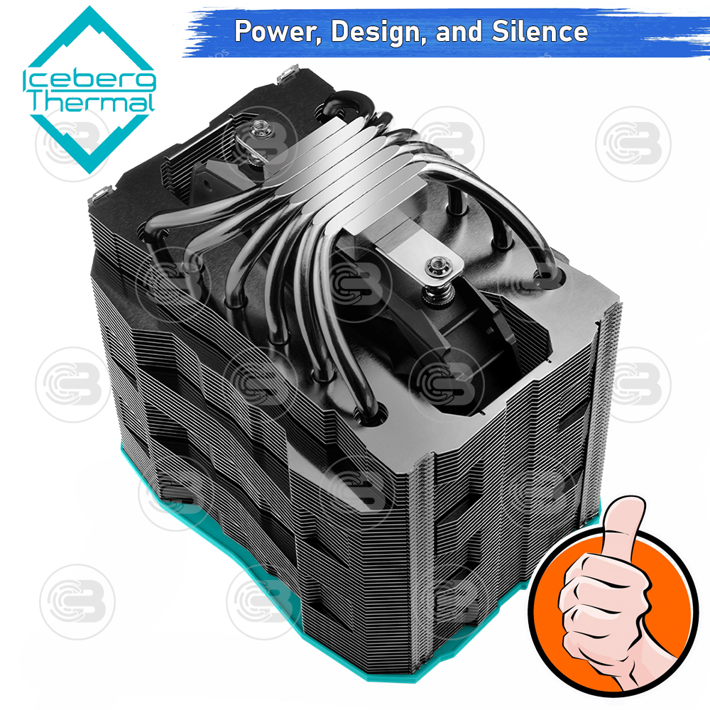 [CoolBlasterThai] Iceberg Thermal IceSLEET G6 Stealth Dual Tower CPU Cooler with A-RGB