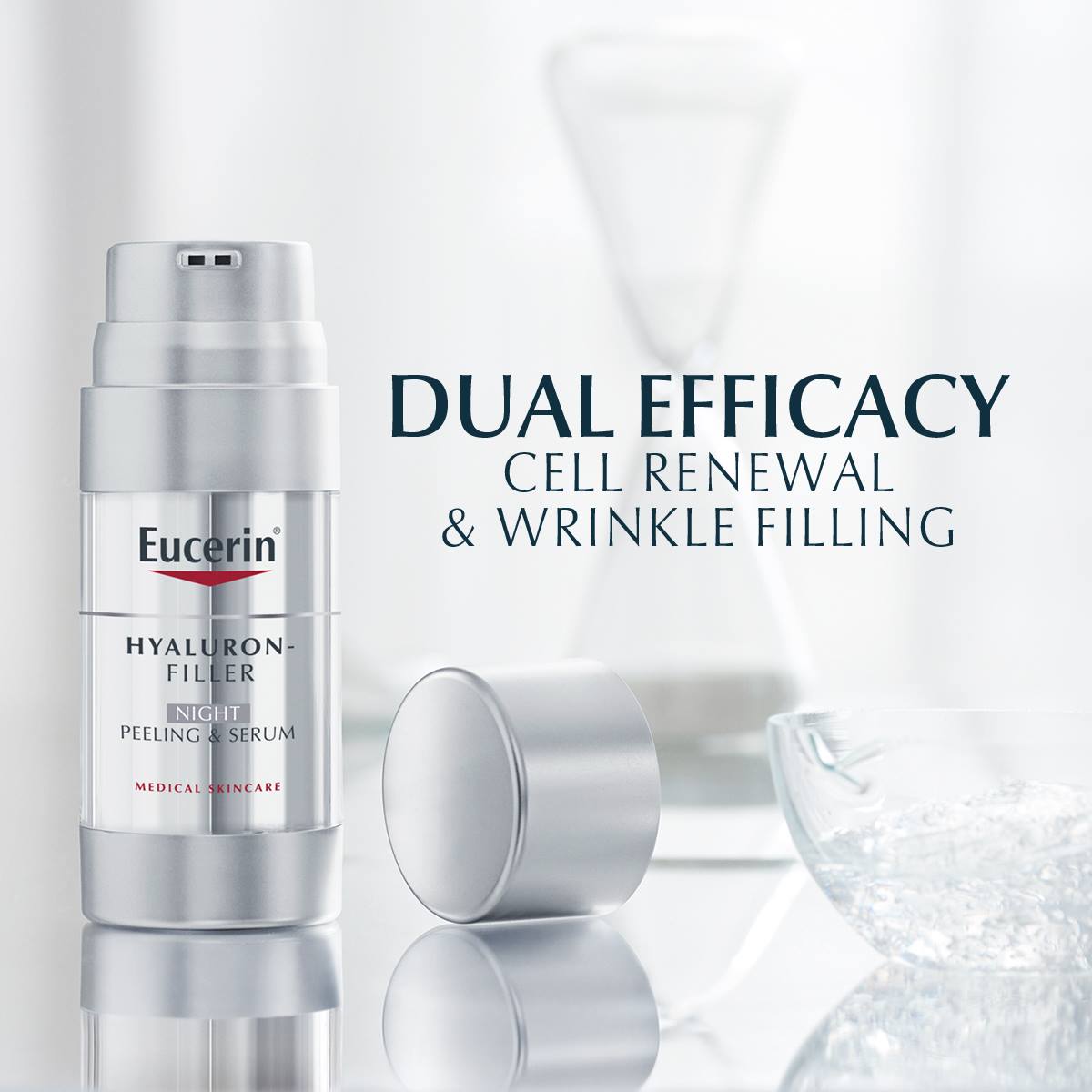 Eucerin Hyaluron - Filler 3x Effect night peeling & serum 30ml.