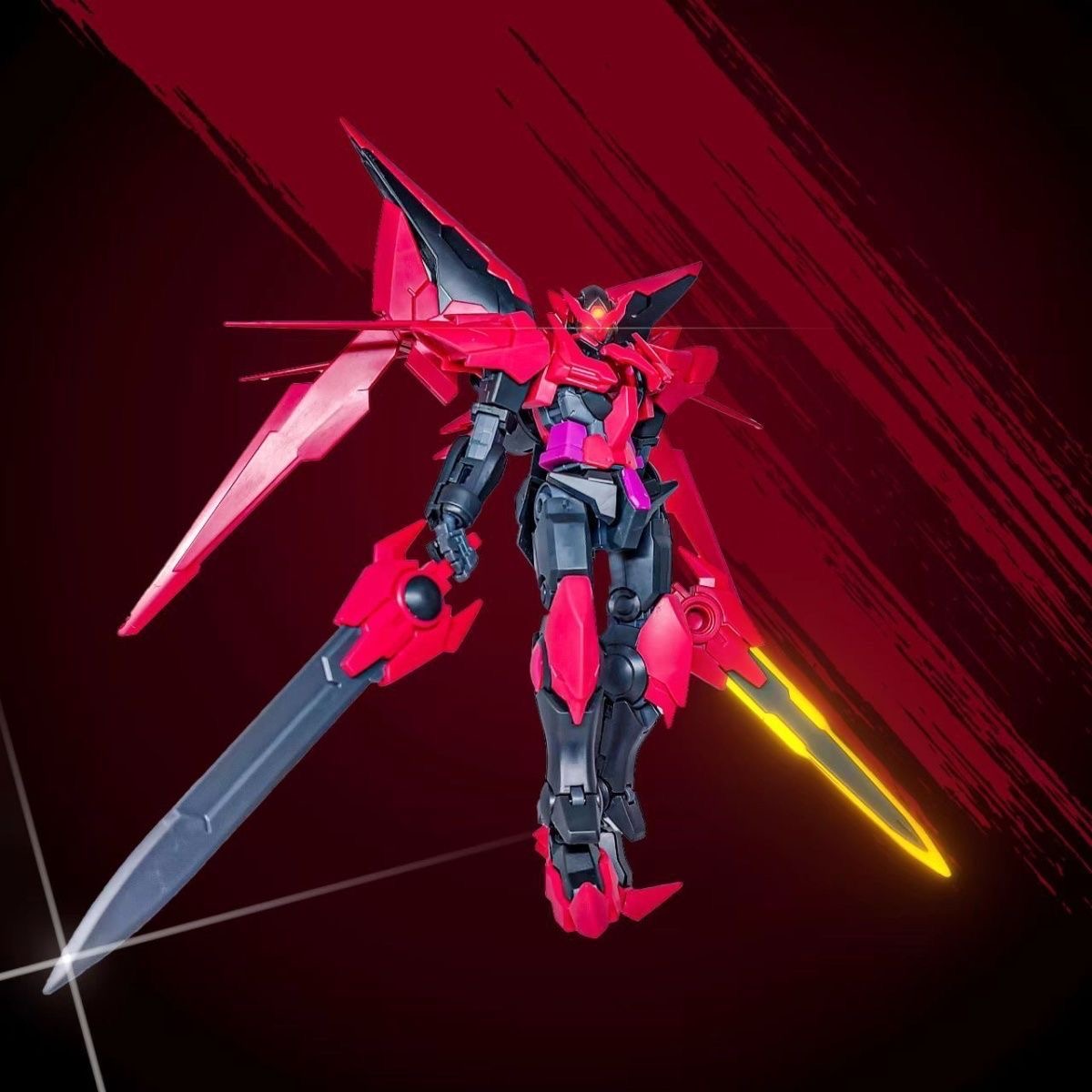 HG Exia Dark Matter Model 1/144 Mecha (with deluxe stand)