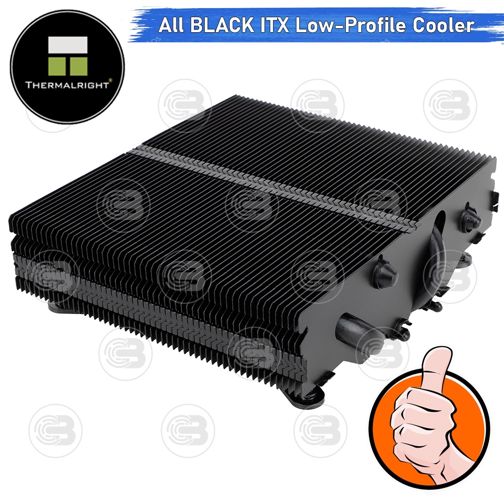 [CoolBlasterThai] Thermalright AXP90 X47 Black Low-Profile CPU Cooler with 4 Heatpipes ประกัน 6 ปี