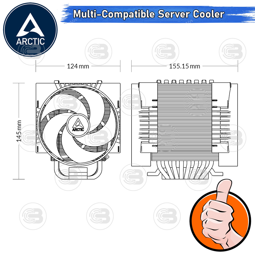 [CoolBlasterThai] ARCTIC Freezer 4U-M Multicompatible 4U Single Tower CPU Cooler ประกัน 6 ปี