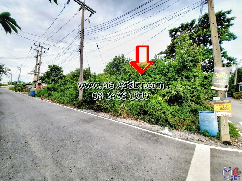 ขายที่ดินเปล่า ติดถนน 2 ด้าน ย่าน สัมปทวน ท่านา วัดสำโรง วัดแค นครชัยศรี : ใกล้โรงเรียนเดชอนุสรณ์ : 109 ตร.วา