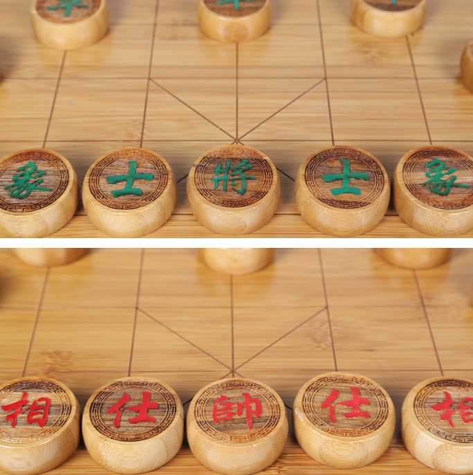 ชุดหมากรุกจีนไม้ไผ่มาตรฐาน