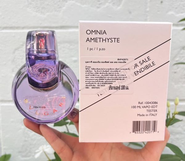 กล่องเทสเตอร์ Bvlgari Omnia Amethyste Eau De Toilette 100ml. น้ำหอมของแท้