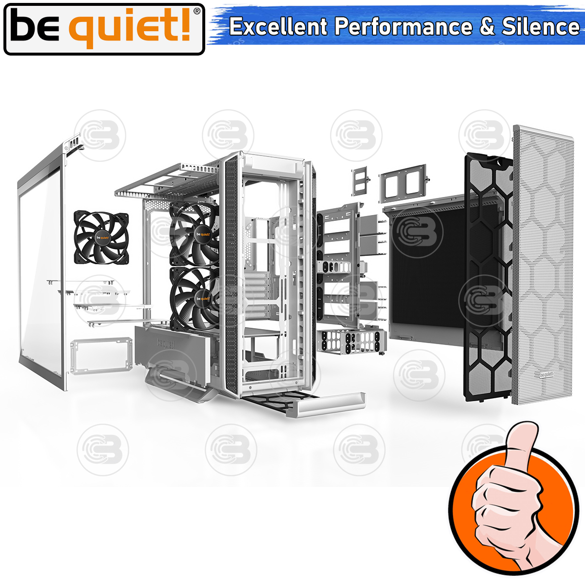 [CoolBlasterThai] Be Quiet SILENT BASE 802 Window White PC Case (BGW40) ประกัน 3 ปี