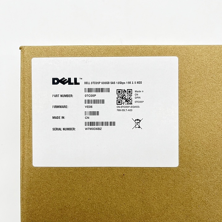 NEW Dell 0TC05P TC05P [TorCompTH Thailand ขาย จำหน่าย ราคา] Dell 0TC05P 600GB 15K 12G SAS 2.5IN HDD for Dell Compellent SC2020