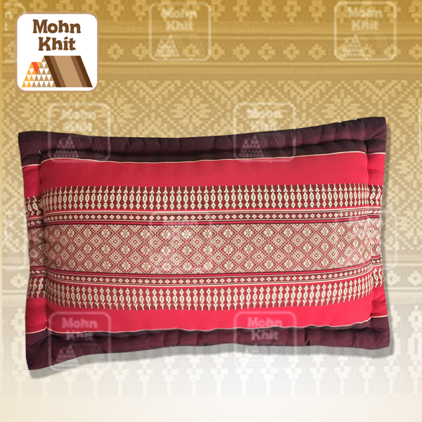 หมอนอิงแบบหักขอบเล็ก28x40Cm, Thai Leaning Cushions Khit Pillow Small 28x40Cm Kapok100%