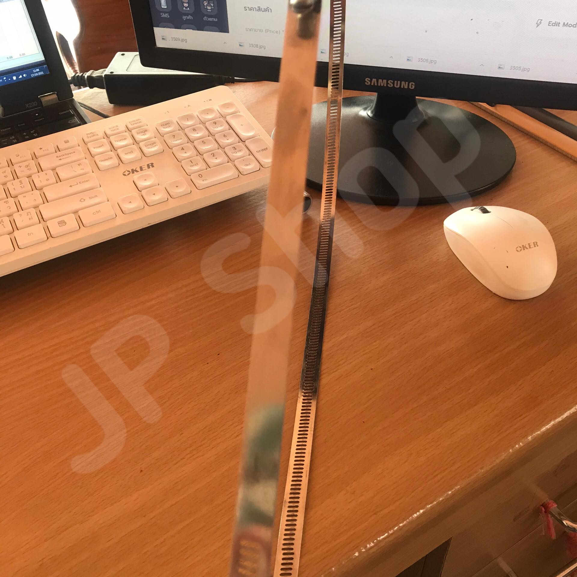 ปลอกรัดเส้นผ่านศูนย์กลาง400 (12 มม.) แคลมป์รัดท่อสแตนเลส 304 #00400