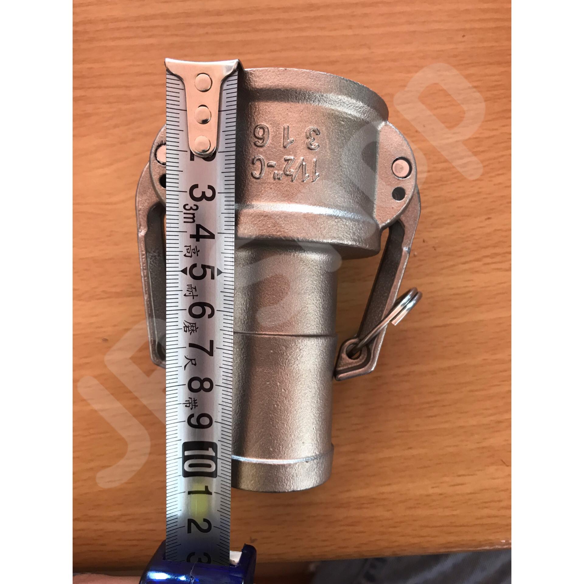 ข้อต่อสวมเร็วสแตนเลส316 ขนาด 1 1/2-C #0130