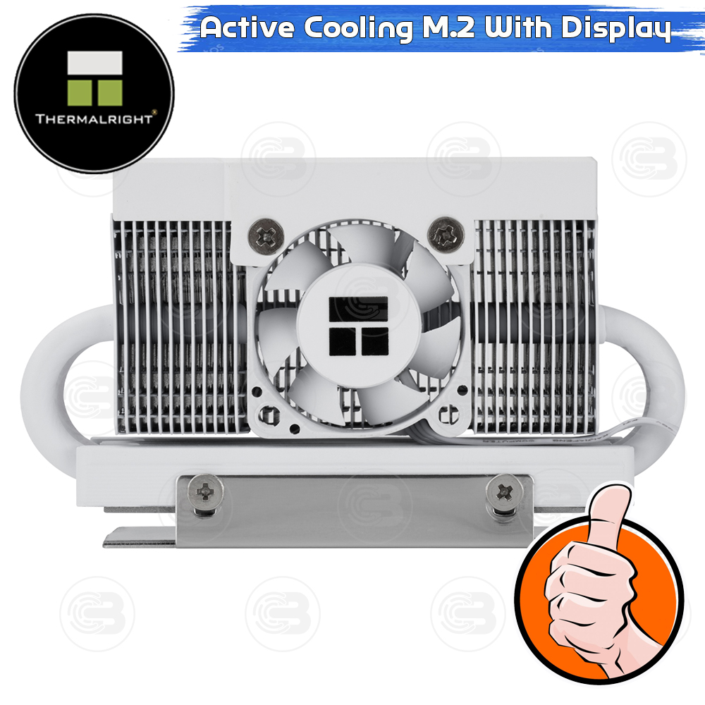 [CoolBlasterThai] Thermalright HR-10 2280 PRO Digital WHITE SSD M.2 COOLING KIT With Heatpipe