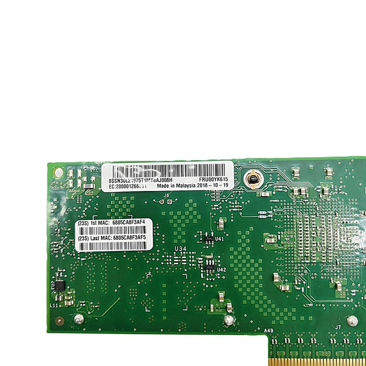 Lenovo 00YK615 [TorCompTH Thailand ขายจำหน่าย ราคา] ThinkSystem Intel X710-DA2 PCIe 10Gb 2-Port SFP+ Ethernet Adapter with 2x SFP