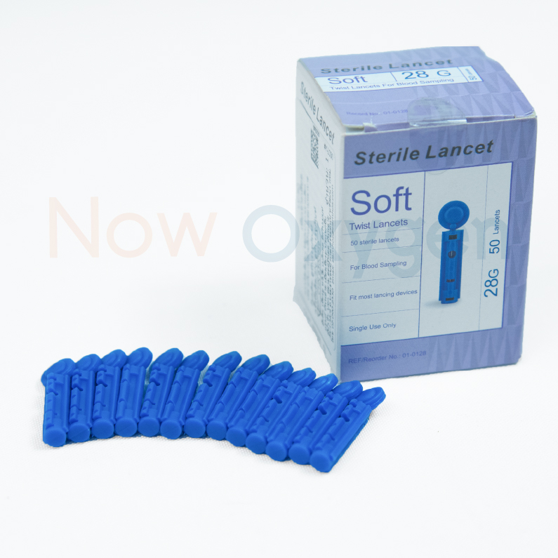 เข็มตรวจวัดระดับน้ำตาลในเลือด Yuwell 50 ชิ้น สำหรับเครื่องตรวจวัดระดับน้ำตาลในเลือด Yuwell