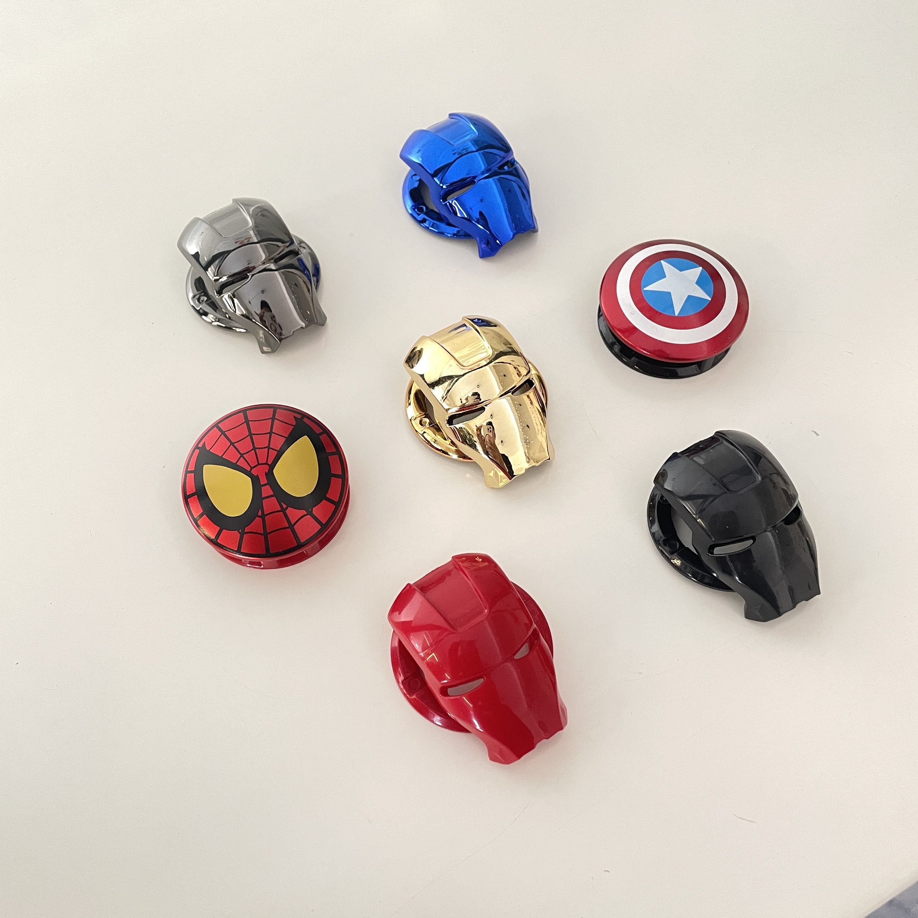 ครอบปุ่มสตาร์ท ปุ่ม Push Start ไอรอนแมน Ironman, สไปเดอร์แมน Spiderman, กัปตันอเมริกา CaptainAmerica