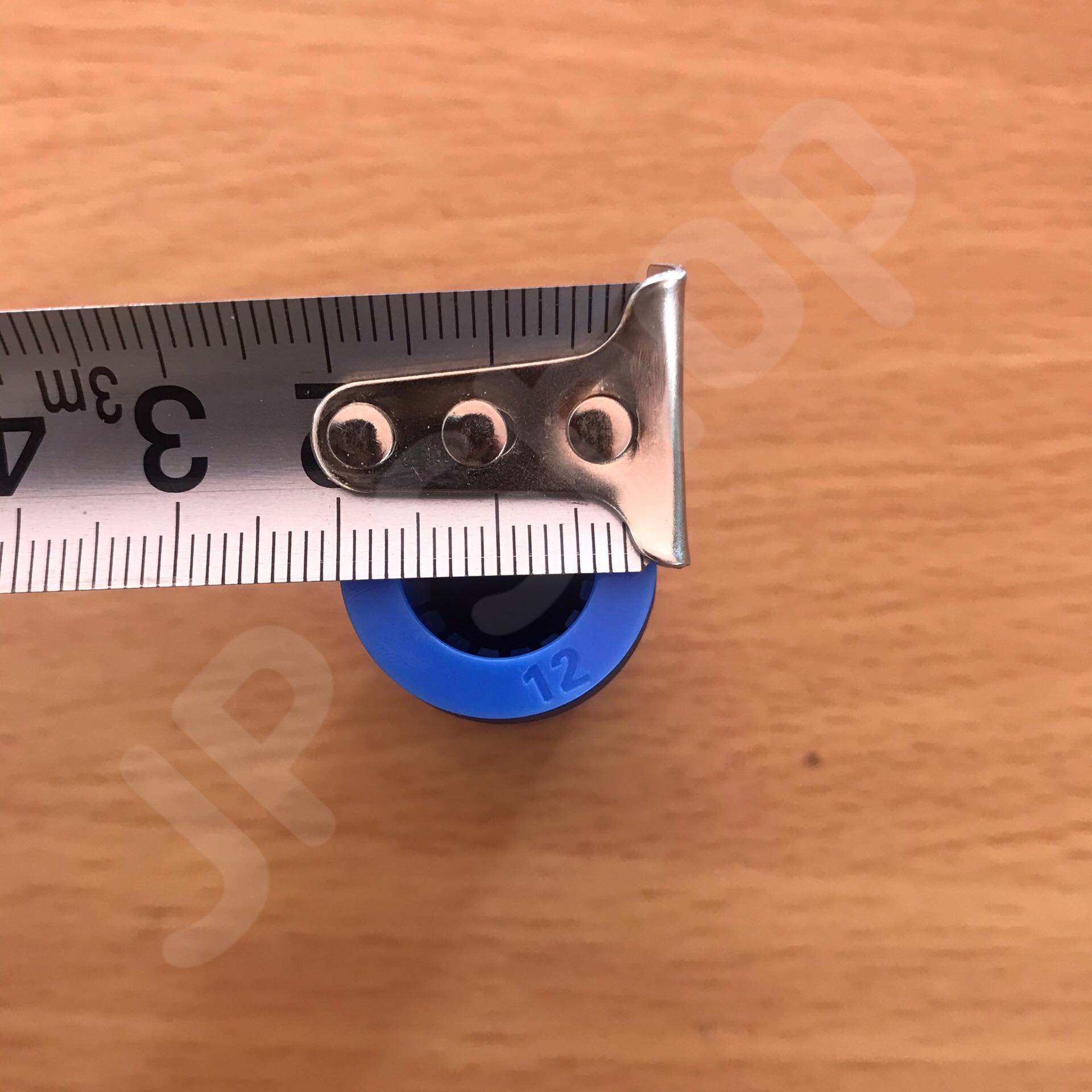 ข้อต่อลม PU 12 มม.-ต่อตรง ฟิตติ้งสายลม ต่อสายลม 12 มม. #0012